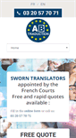 Mobile Screenshot of ab-traduction.com