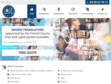 Tablet Screenshot of ab-traduction.com